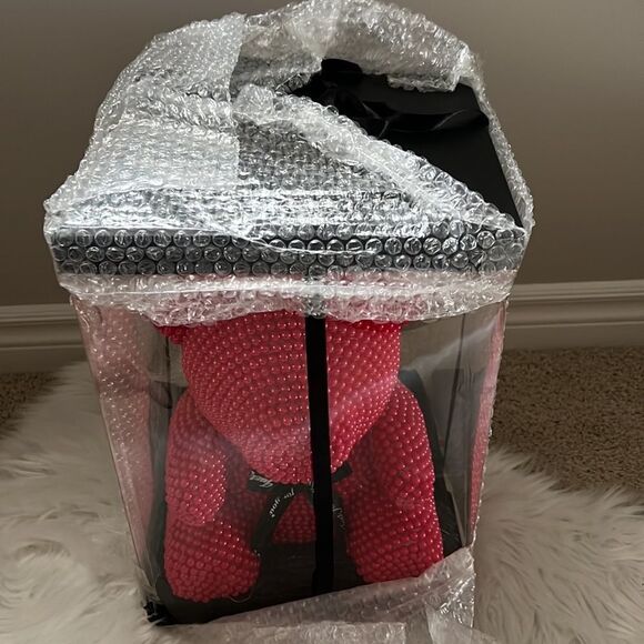 🧸RED Pearl Hand Made Teddy Bear🧸 - Picture 5 of 5